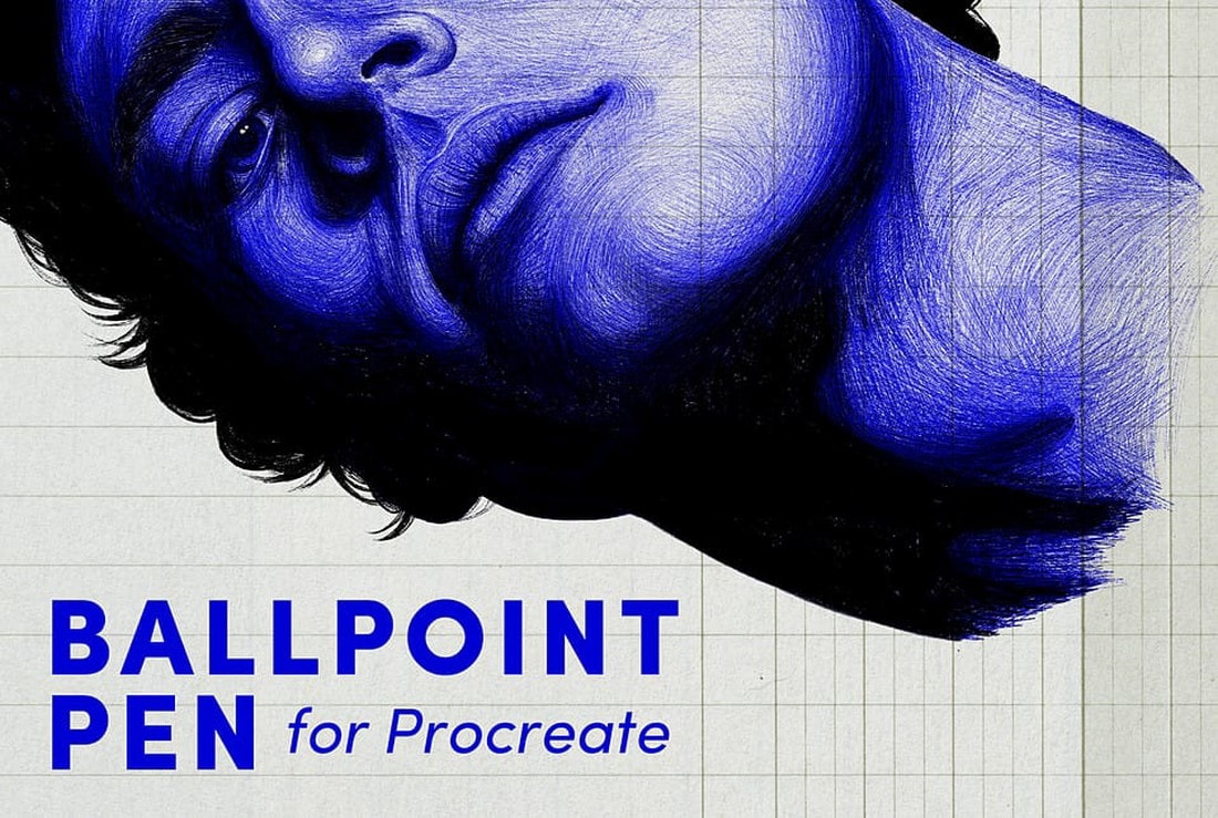 Free Ballpoint Pen Brush for Procreate