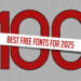 100 Best Free Fonts For 2025