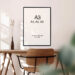 A3 Poster Mockup on Wooden Desk