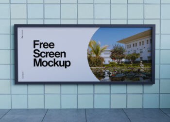 Billboard Screen Mockup - PSD