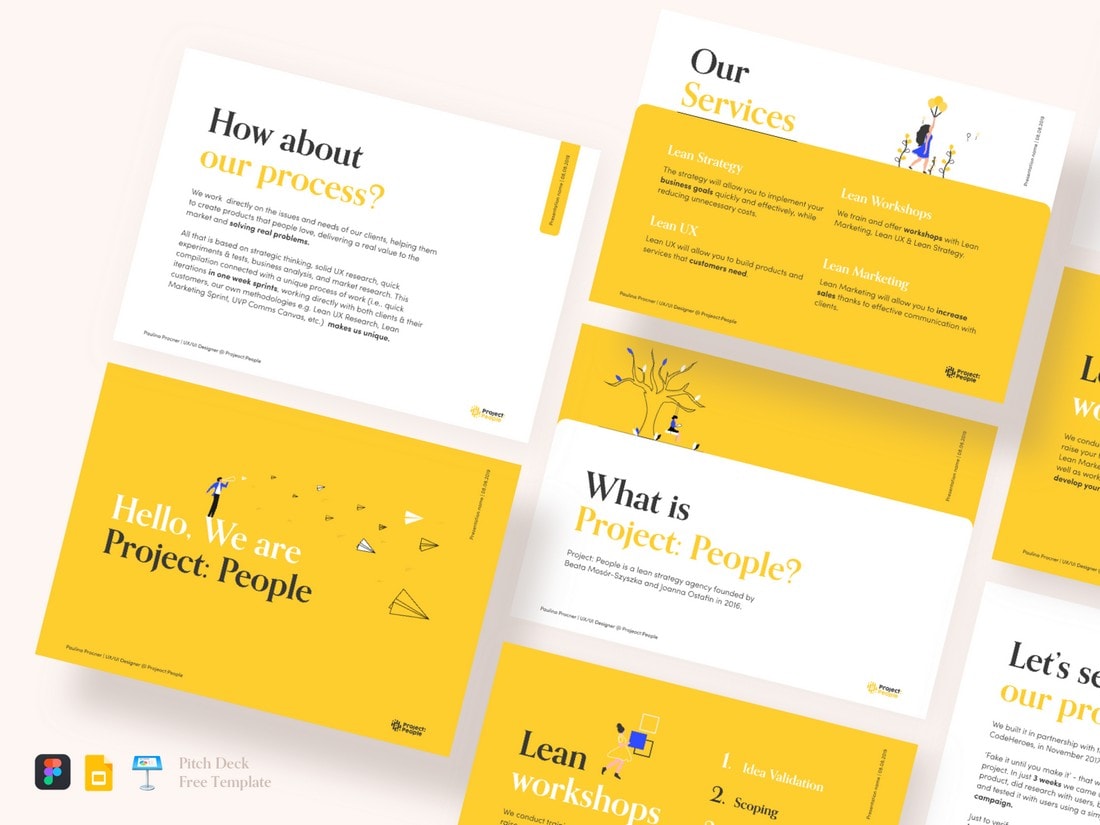Creative Pitch Deck - Kostenlose Keynote-Vorlage