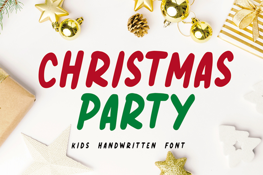 Christmas Party Kostenlose Schriftart