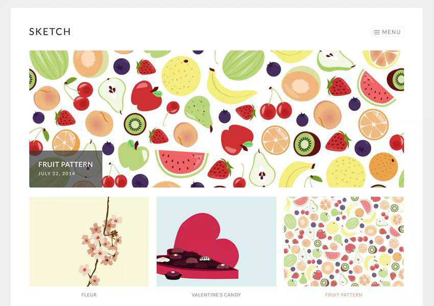 Sketch kostenloses WordPress-Theme wp responsiv kreativ Designer Agentur Portfolio Kamera