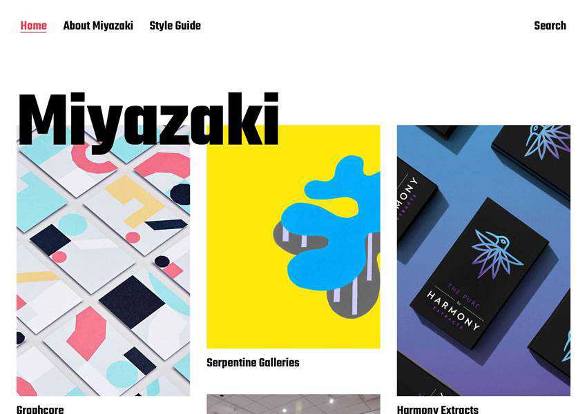 Miyazaki Stylish kostenloses WordPress-Theme wp responsiv kreativ Designer Agentur Portfolio Kamera