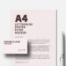 Free Minimal A4 Letterhead Mockup
