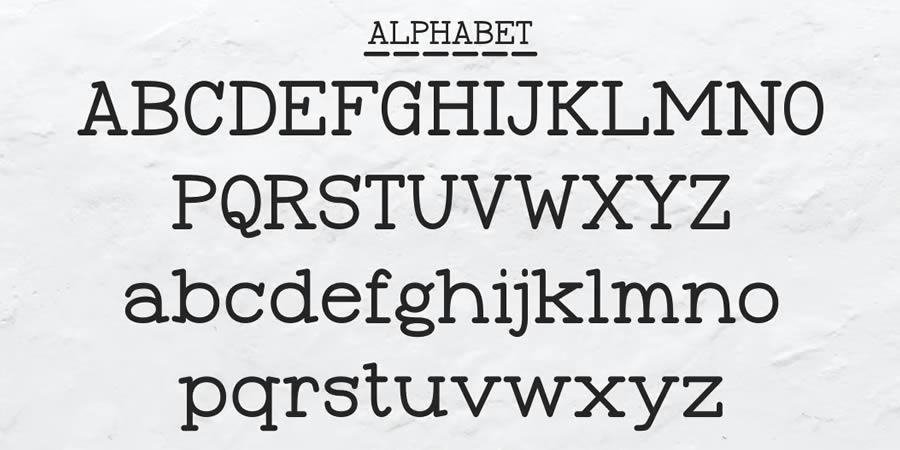 Frontype kostenlose Schreibmaschinenschrift