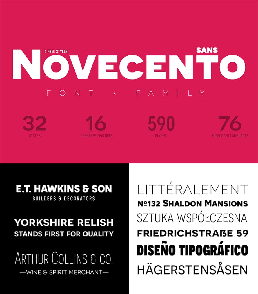 Novecento Sans Kostenlose Schriftart