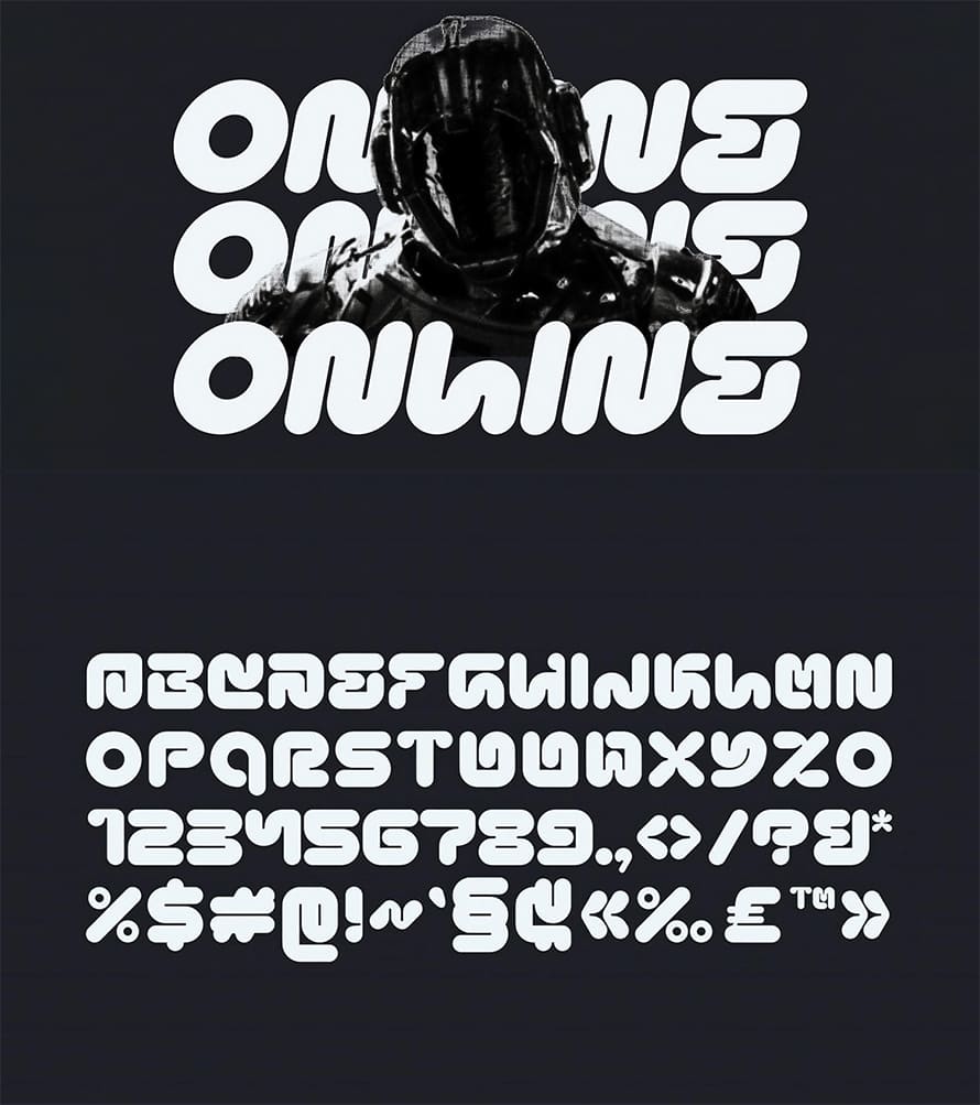 Kiloy Rounded Techno Font