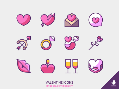 50+ beste kostenlose Valentinstag-Design-Ressourcen