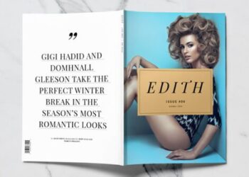 50+ Magazin-Mockups & Vorlagen Kostenlos herunterladen